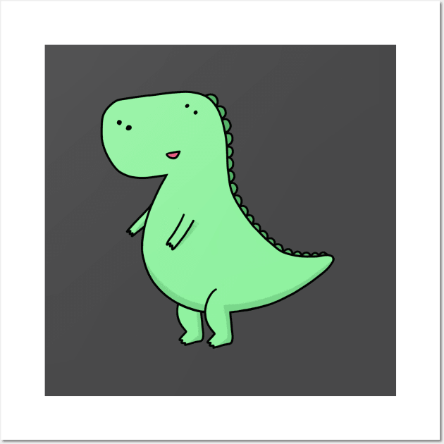 Cute T-Rex Wall Art by lisanisafazrin